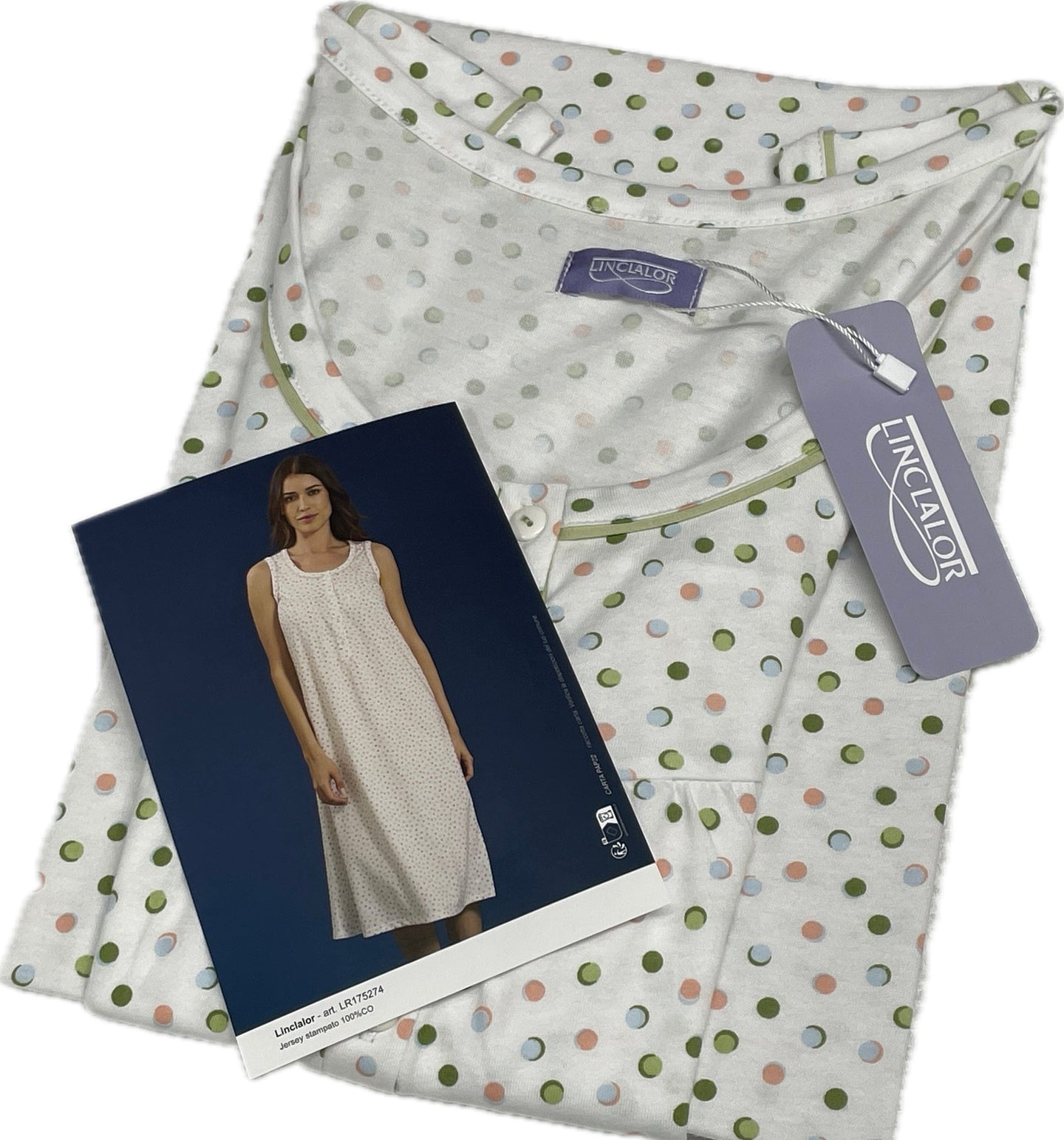 Linclalor Camicia da notte spalla larga Linclalor cotone Calibrata Magazzinieuropa