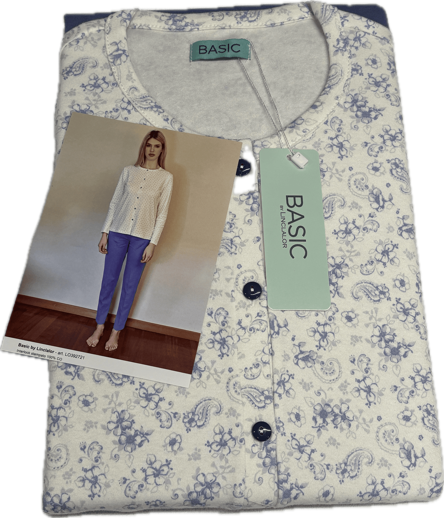 Linclalor Pigiama donna aperto davanti ospedale clinica caldo cotone Magazzinieuropa