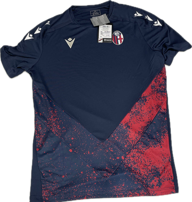 Macron BFC M24/25 WARMUP SHIRT NAV/ROS SS SR Ufficiale Magazzinieuropa