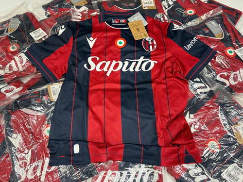 Macron BFC M25/26 HOME SHIRT SS SR NS/NS Ufficiale BOLOGNA BFC1909 nuova 07/25 Magazzinieuropa