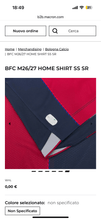 Carica l'immagine nel visualizzatore di Gallery, Macron Maglia Bologna BFC M26/27HOME SHIRT Ufficiale t-shirt squadra Magazzinieuropa