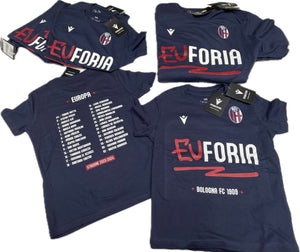 Macron T-SHIRT maglia Euforia Bologna FBC1909 cotone 100% Ufficiale macron Magazzinieuropa