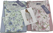 Carica l&#39;immagine nel visualizzatore di Gallery, Magazzini Europa Pigiama donna Linclalor 100% cotone Fiorato Magazzinieuropa