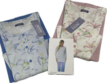 Carica l&#39;immagine nel visualizzatore di Gallery, Magazzini Europa Pigiama donna Linclalor 100% cotone Fiorato Magazzinieuropa