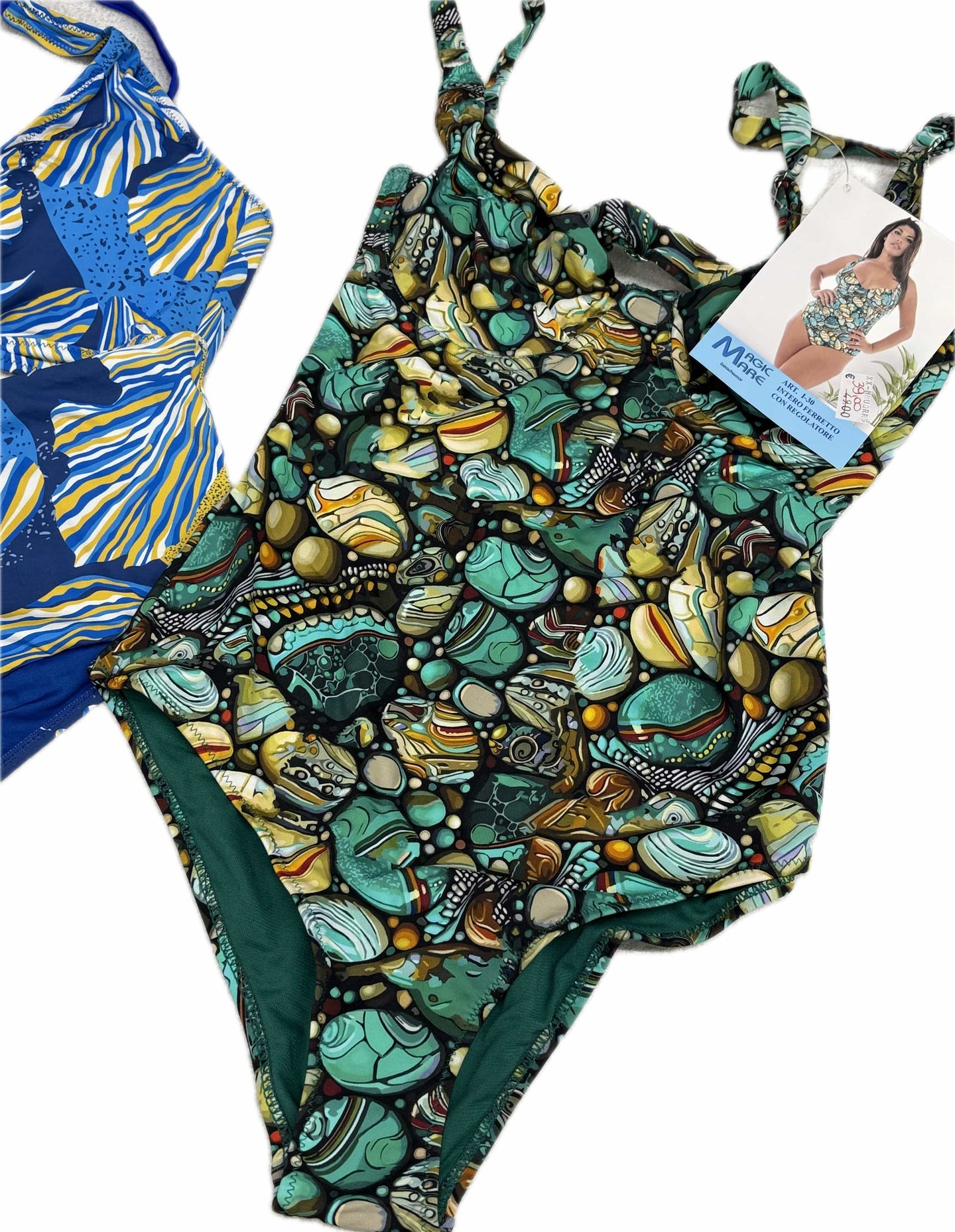 Magic Mare Costume donna Intero Conchiglie smeraldo fantasia fine serie Magazzinieuropa