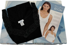Carica l'immagine nel visualizzatore di Gallery, Maglificio Mare Canottiera pizzo intimo donna spalla con pizzo Made in Itlay filo di Scozia Magazzinieuropa
