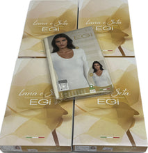 Carica l&#39;immagine nel visualizzatore di Gallery, Maglificio Mare Maglia di lana 85% e seta donna  manica lunga italiana 2026 Magazzinieuropa