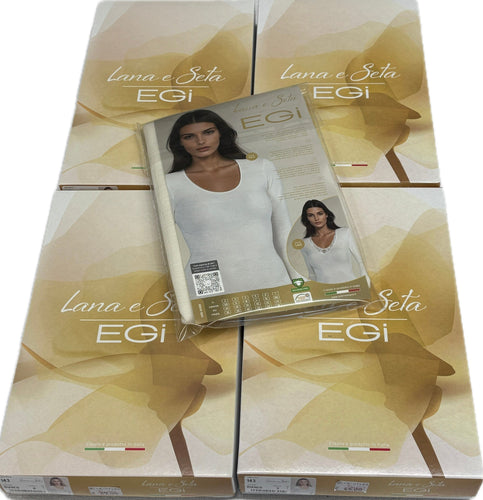 Maglificio Mare Maglia di lana 85% e seta donna  manica lunga italiana 2026 Magazzinieuropa