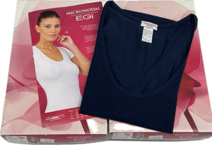 Maglificio Mare Micromodal intimo manica corta donna EGI sotto giacca liscio elastico Italiano Magazzinieuropa