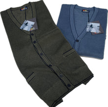 Carica l&#39;immagine nel visualizzatore di Gallery, Maglificio Rodes srl Cardigan giacca con bottoni Re del Mare con tasche estivo Magazzinieuropa