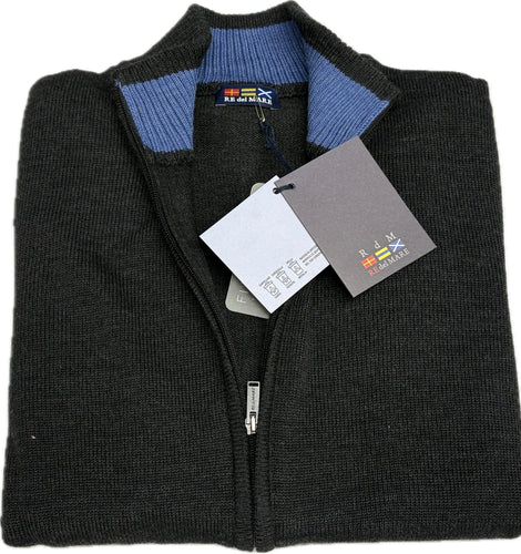 Maglificio Rodes srl Giacca di lana full zip RededelMare made in Italy Magazzinieuropa