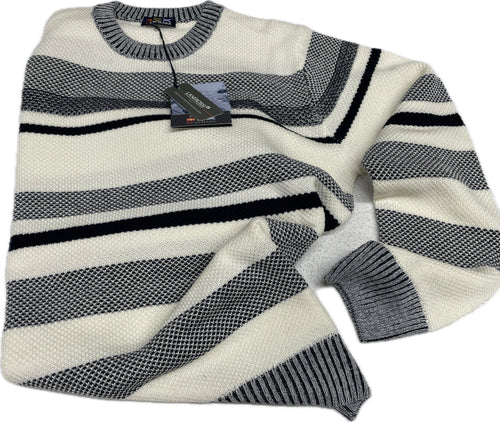 Maglificio Rodes srl Maglione girocollo uomo di lana Re del mare Magazzinieuropa