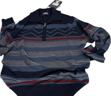 Carica l&#39;immagine nel visualizzatore di Gallery, Maglificio Rodes srl Maglione uomo Lana mezza zip Re del mare made in Italy Magazzinieuropa
