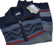 Carica l&#39;immagine nel visualizzatore di Gallery, Maglificio Rodes srl Maglione uomo Lana mezza zip Re del mare made in Italy Magazzinieuropa