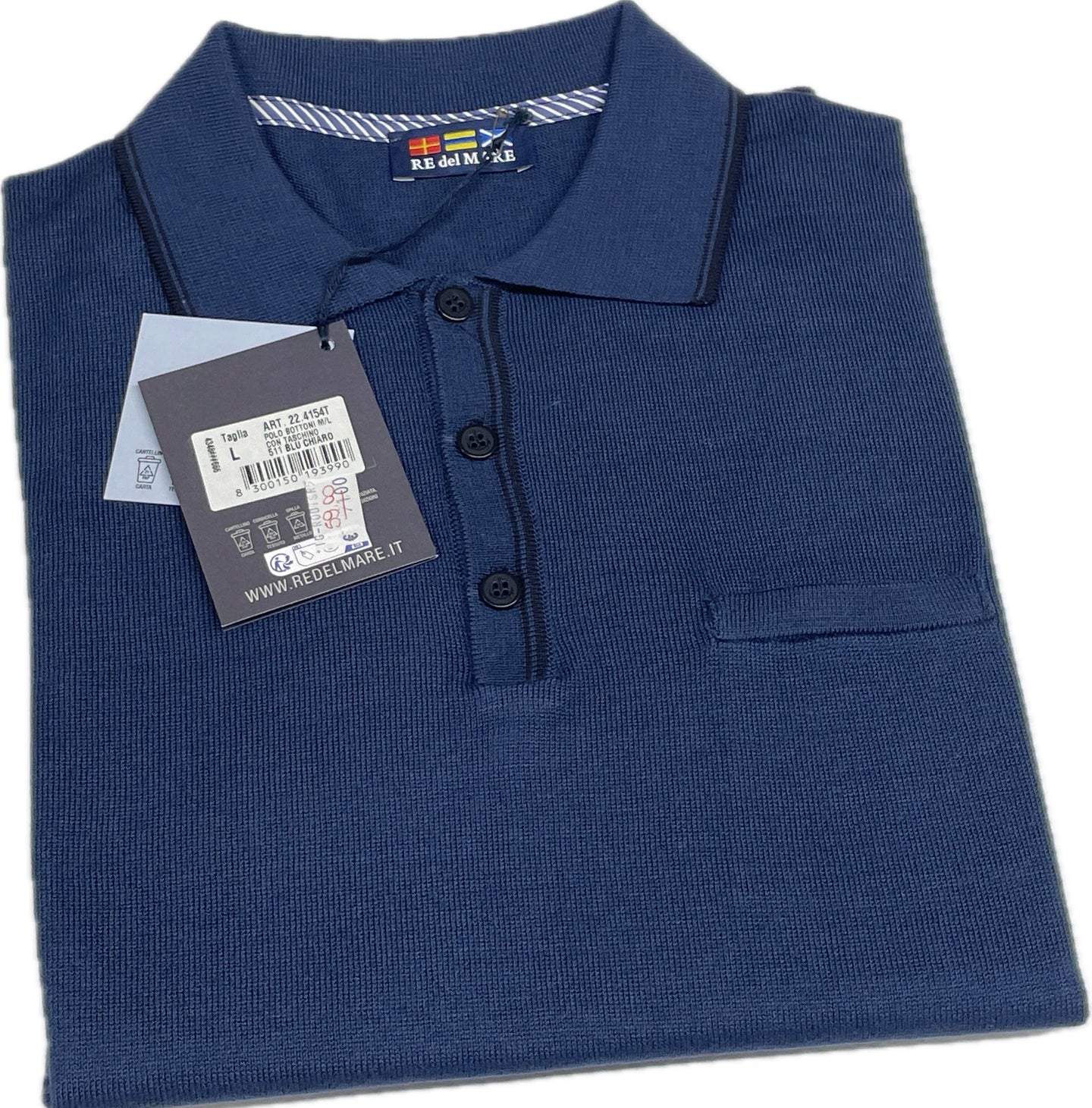 Maglificio Rodes srl Polo Classica con taschino leggera italiana Jeans Magazzinieuropa
