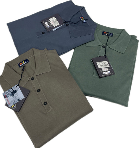 Maglificio Rodes srl Polo in cotone Re del mare 100% manica lunga Magazzinieuropa