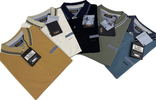Maglificio Rodes srl Polo uomo taschino mezza manica RedelMare 100% cotone STOCK Magazzinieuropa
