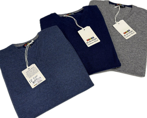 Maglificio Rodes srl Pullover maglione uomo lana chasmere RedeMare made in Italy Magazzinieuropa