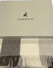 Carica l'immagine nel visualizzatore di Gallery, Marzotto home Coperta in pura lana ROSSI Adamello Check Classica con frangia scozzese azienda Marzotto home 100% lana vergine Magazzinieuropa