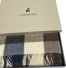 Carica l'immagine nel visualizzatore di Gallery, Marzotto home Coperta in pura lana ROSSI Adamello Check Classica con frangia scozzese azienda Marzotto home 100% lana vergine Magazzinieuropa