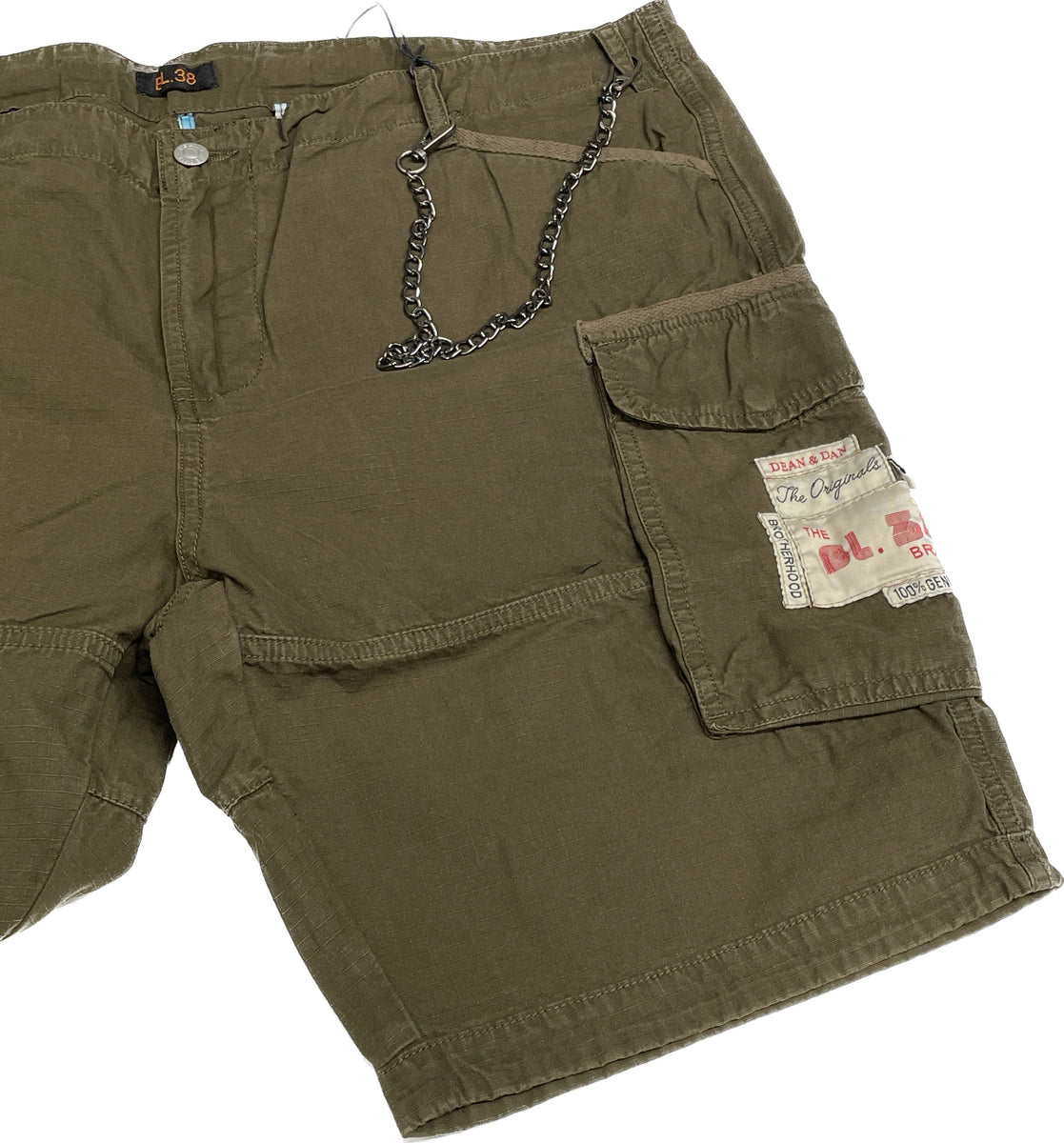 Bermuda Cargo in Tela con Coulisse - VERDE MILITARE Bermuda Cargo in Tela con Coulisse - VERDE MILITARE