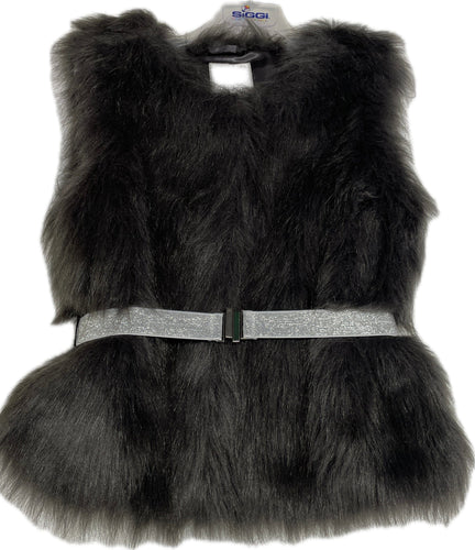 Miniconf Giacca bimba gilet di pelliccia ecologica Magazzinieuropa