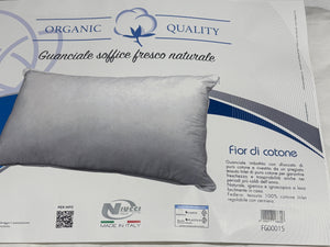 Niucci Guanciale 100% cotone esterno e interno organic Made in Italy Magazzinieuropa