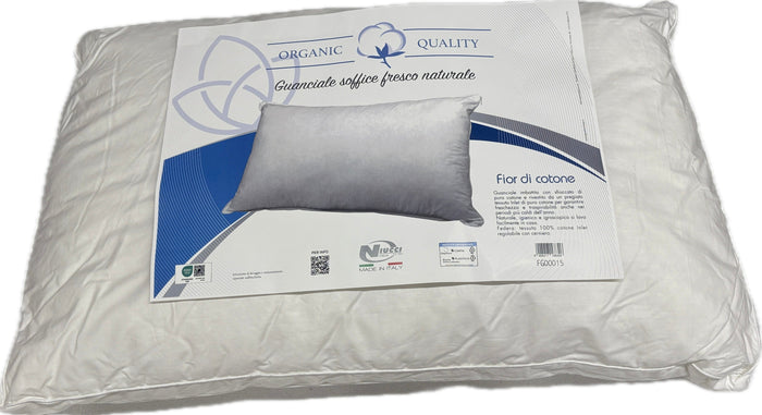 Niucci Guanciale 100% cotone esterno e interno organic Made in Italy Magazzinieuropa