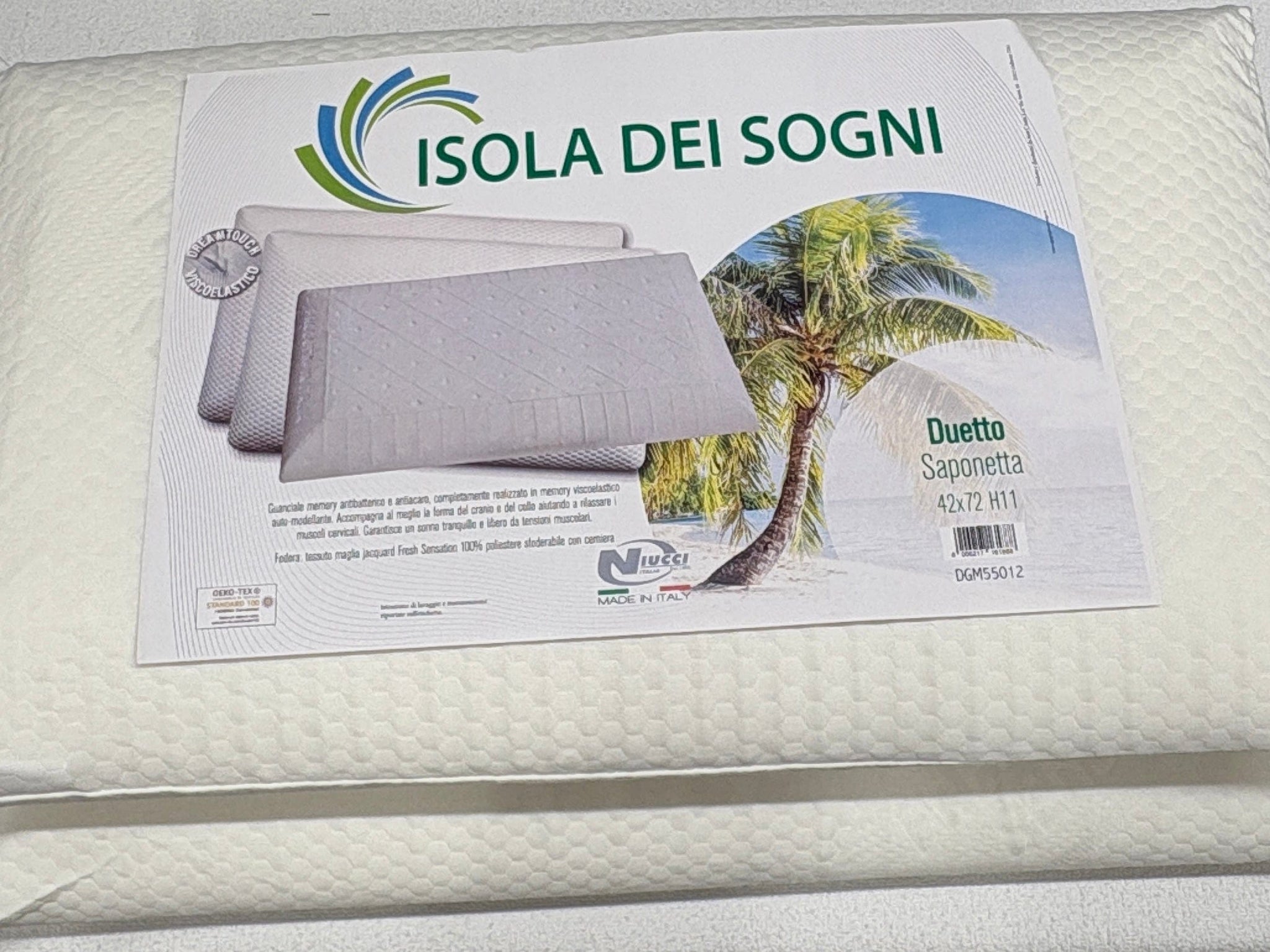 CaliTime Copricuscino Con Conchiglie Per Cuscino 50x50 Cm - Federa In Poliestere Morbido Con Cerniera - Colore Duck Egg