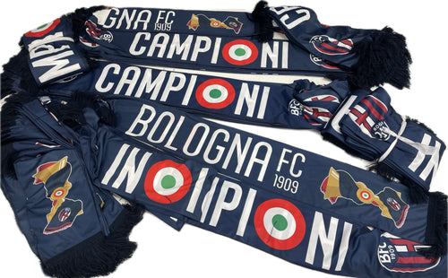 Perseo Trade srl Sciarpa Bologna Campioni BFC1909 Ufficiale leggera disponibile Raso Magazzinieuropa