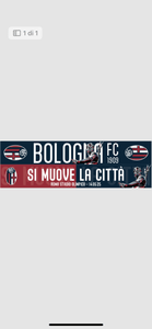 Perseo Trade srl Sciarpa Coppa campioni finale Bologna vs Milan BFC1909 24/25 Ufficiale leggera poply Magazzinieuropa