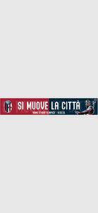Perseo Trade srl Sciarpa Coppa finale Bologna vs Milan BFC1909 24/25 Ufficiale Magazzinieuropa