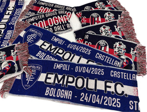 Perseo Trade srl Sciarpa Coppa Italia Empoli Vs Bologna BFC1909 24/04/25 Ufficiale Magazzinieuropa