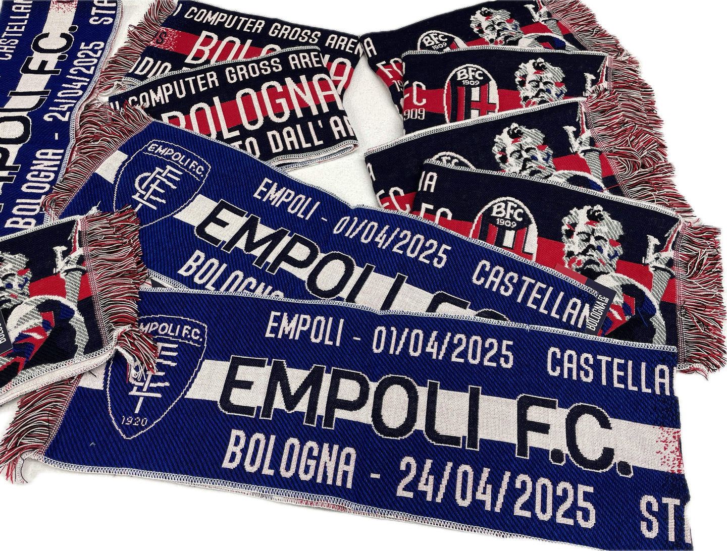 Perseo Trade srl Sciarpa Coppa Italia Empoli Vs Bologna BFC1909 24/04/25 Ufficiale Magazzinieuropa