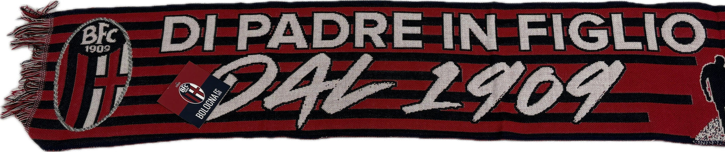 Perseo Trade srl Sciarpa di padre in figlio Ufficiale del Bologna FC1909 nuove grafiche 2025-2026 Magazzinieuropa