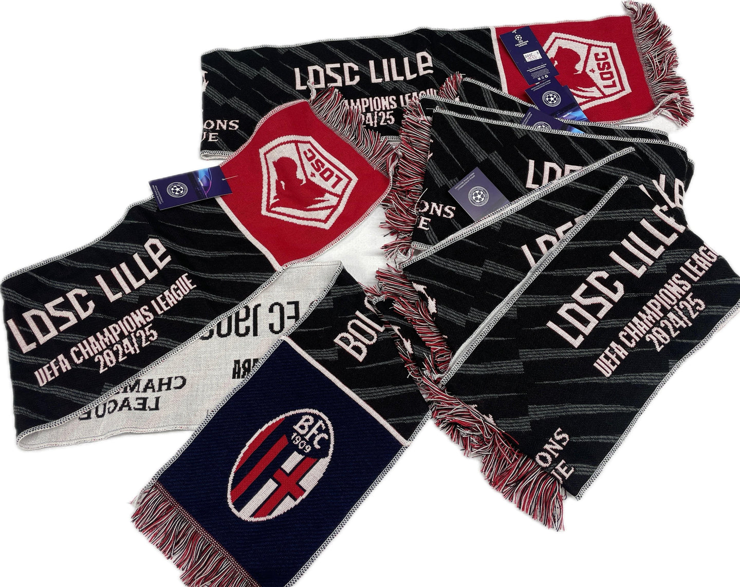 Perseo Trade srl Sciarpa Ldsc Lille Ufficiale del Bologna FC1909 CHAMPIONS LEAGUE Magazzinieuropa