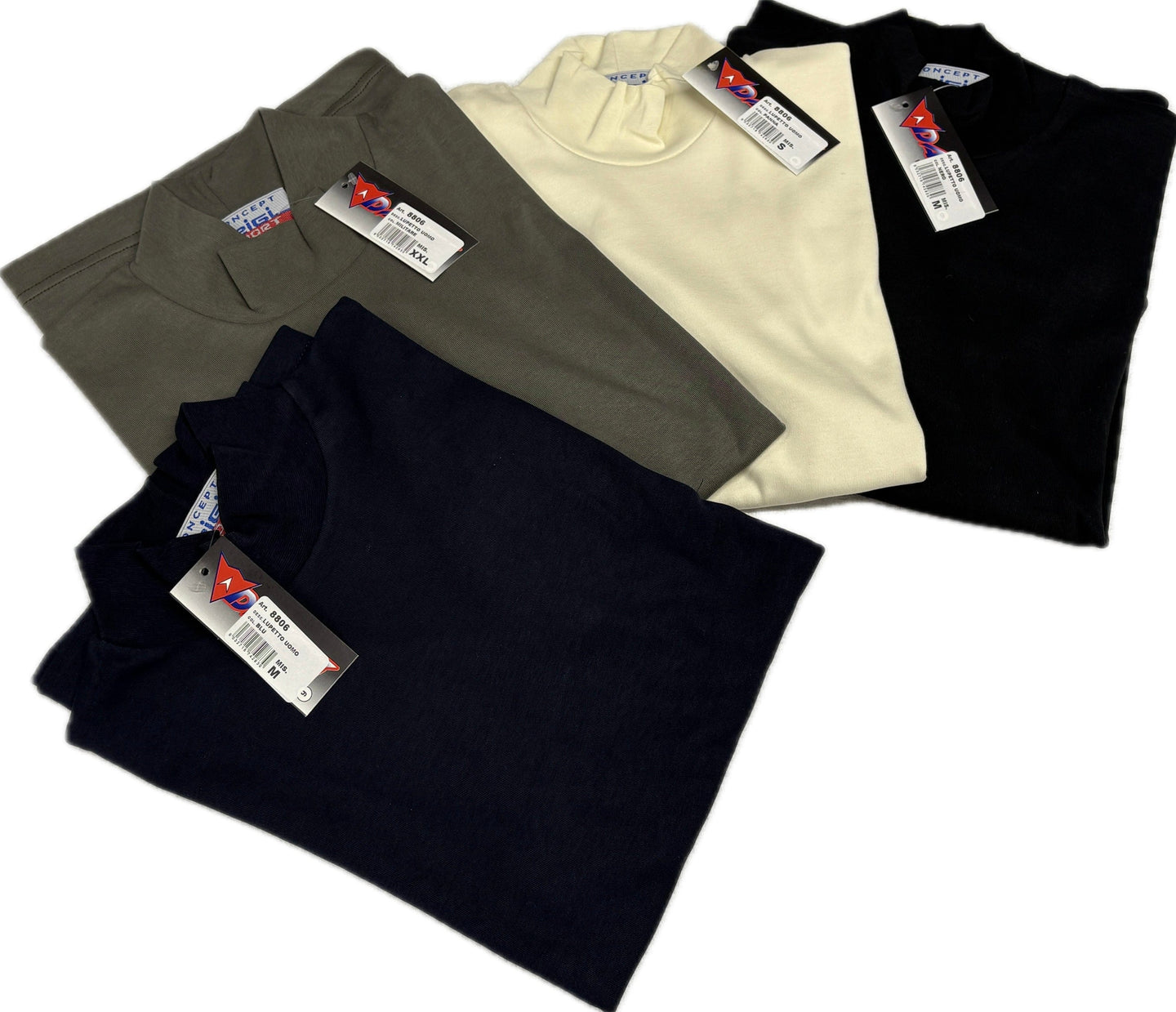 Rigisport Lupetto caldo cotone 100% made in Italy unisex sotto giacca best price Magazzinieuropa