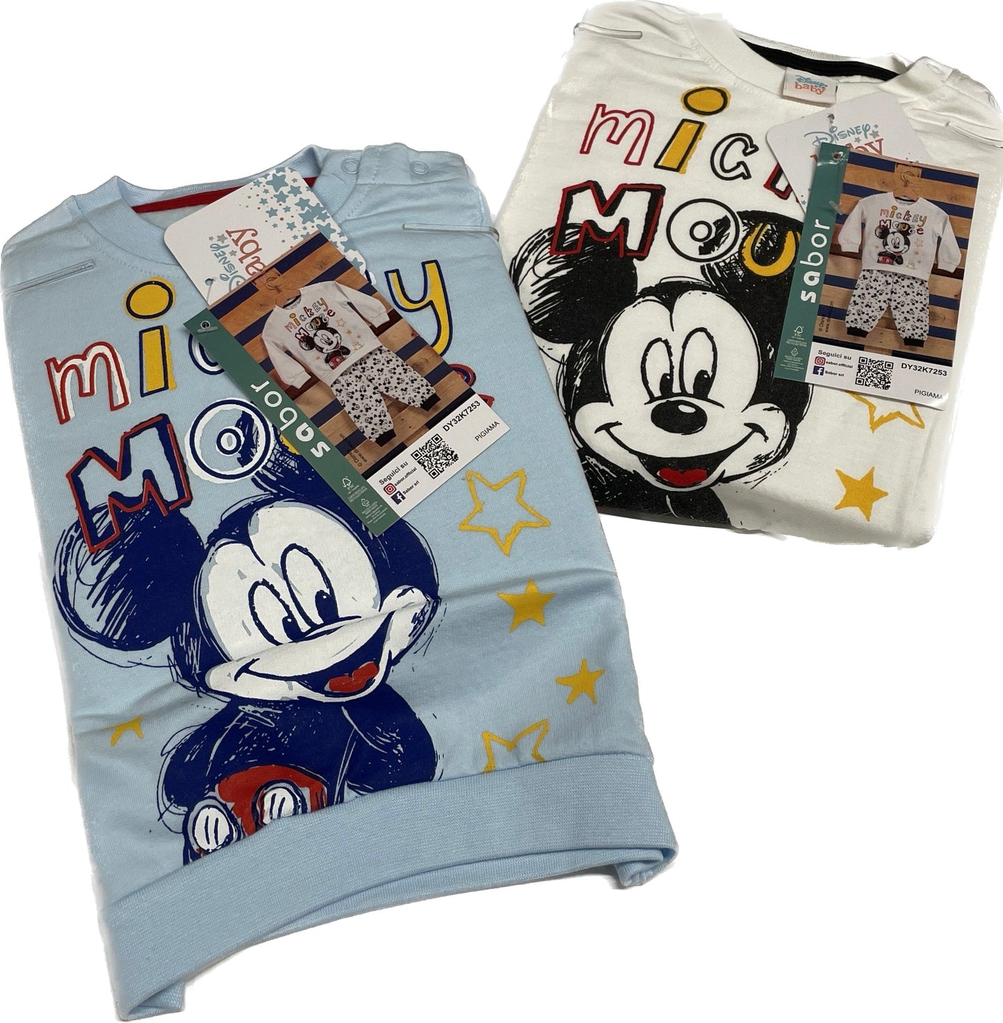 Sabor Pigiama Topolino Mickey neonato caldo cotone 100% Magazzinieuropa