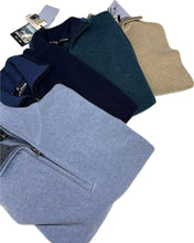 Carica l'immagine nel visualizzatore di Gallery, salitex srls Maglione lana merino uomo mezza zip made in Italy Magazzinieuropa