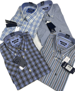 St international Camicia uomo mezza manica 100% cotone P-Club Magazzinieuropa