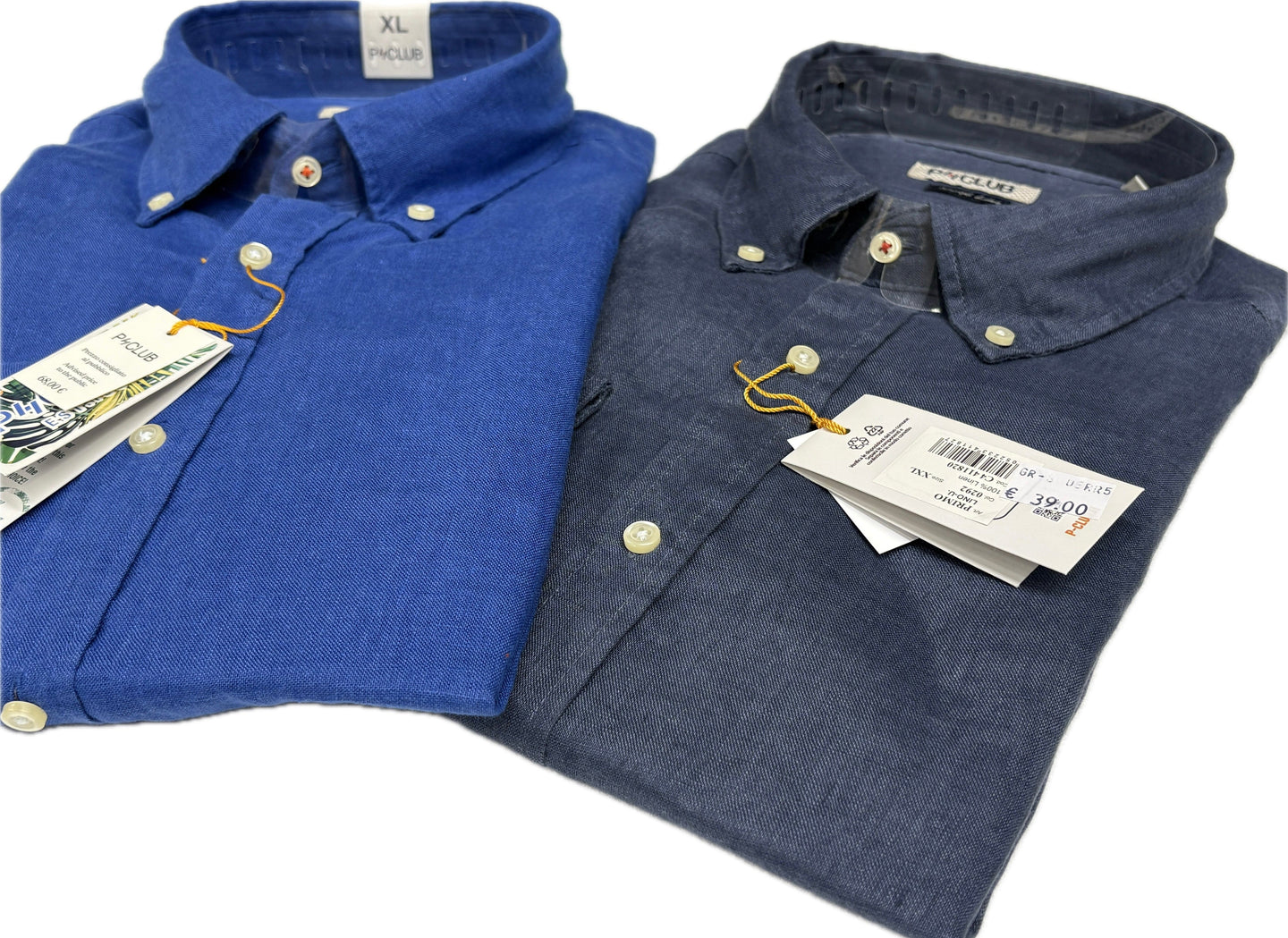 St international Camicia uomo puro lino 100% manica lunga Magazzinieuropa