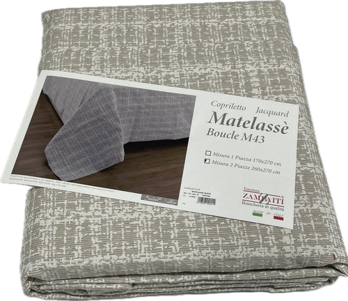 Zambaiti Copriletto Jacquard Matelassè fatto in Italia street young Magazzinieuropa