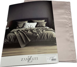 Zambaiti Lenzuola Bright completo puro cotone raso 60 made in Italy Magazzinieuropa