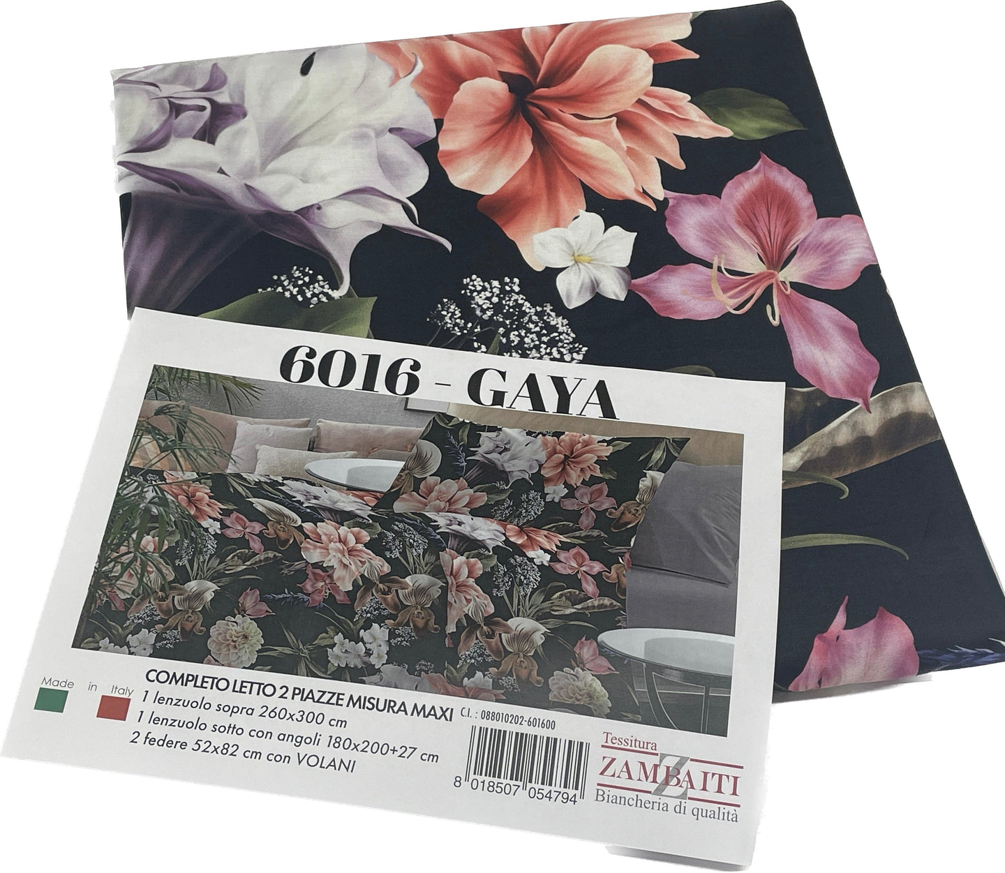 Zambaiti Lenzuola completo 100% cotone stampe digitali Gaya Magazzinieuropa