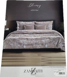 Zambaiti Lenzuola Raso completo puro cotone raso 60 made in Italy Blumy Magazzinieuropa