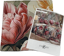 Carica l&#39;immagine nel visualizzatore di Gallery, Zambaiti Lenzuola Raso completo puro cotone raso 60 made in Italy fantasia floreali e geometrie Magazzinieuropa