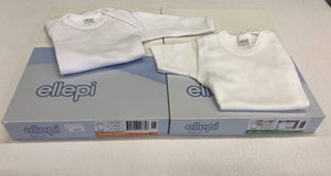 Body neonato/a mezza manica cotone felpato 100% Ellepi