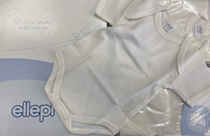 Ellepi Body neonato mezza manica lana-cotone Magazzinieuropa