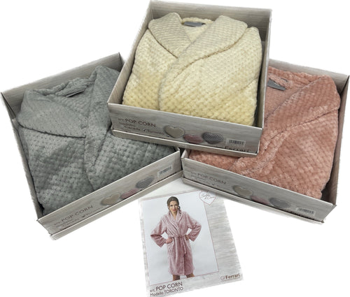 GF Ferrari Vestaglia Pop corn coral fleece GFFerrari Magazzinieuropa
