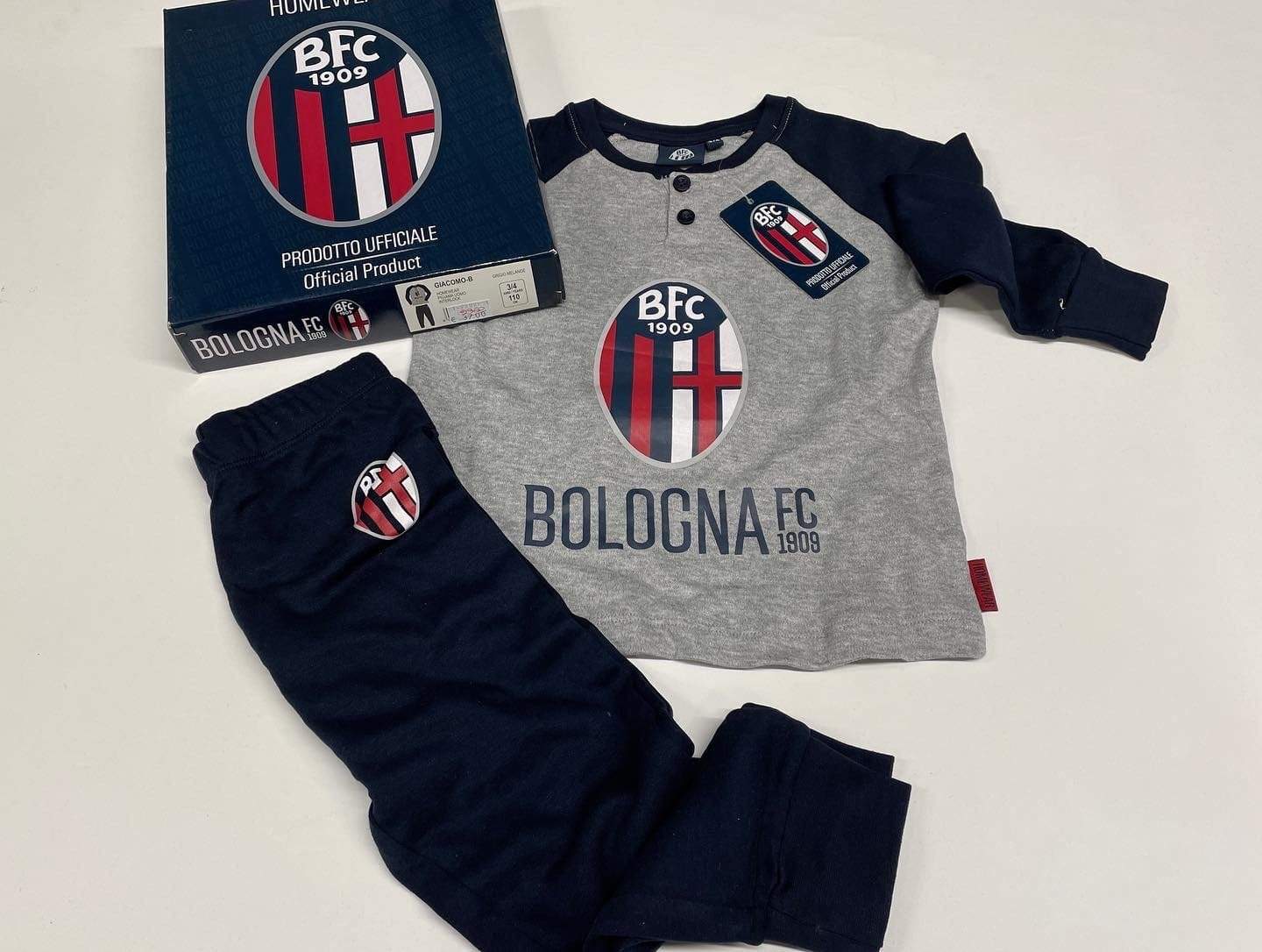 Sabor Pigiama bimbo del Bologna FC 1909 Ufficiale Magazzinieuropa
